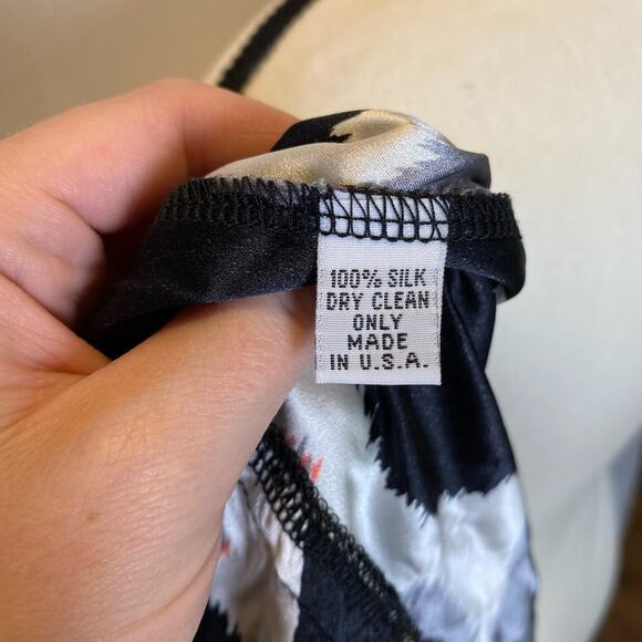 Alice & Trixie Silk Strapless Retro Print Smocked Mini Dress Size Small Womens - Picture 8 of 11